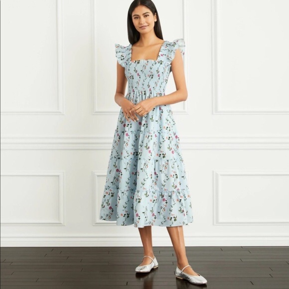 NWT Hill House Home Nap Dress Pond Floral Ellie Medium